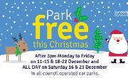 Park free this Christmas Park free this Christmas