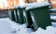 Bins in snow Bins in snow