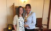 23 April 2019 - I held a reception for the Australian Commonwealth Games athletes. Here I am pictured with Marathon Runner Aly Dixon. This was Aly's second Commonwealth Games Marathon.