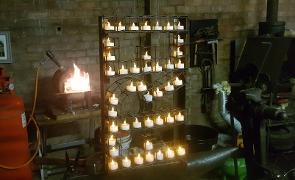 75 Flames artwork HMD 75 Flames artwork created bu Sunderland schoolchildren for Holocaust Memorial Day