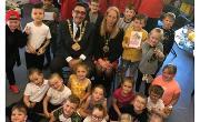 11 September 2019 - I met with the Box Youth Project to present them with their £100 cash prize from winning the Riverside Festival Boat competition.