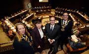 29 November 2019 - we attended the Young Peoples' State of the City Debate in the Council Chamber alongside the Mayor of Essen, Germany who was visiting the city to celebrate 70 years of twinning.