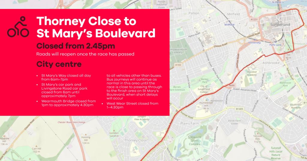 Tour of Britain road closures warning Tour of Britain road closures warning