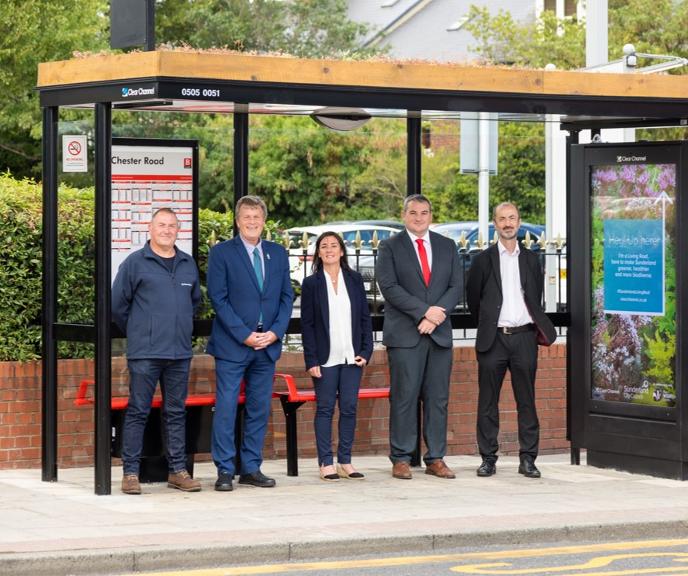 Living roof bus shelter