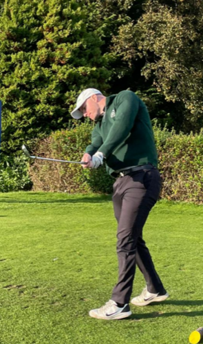 Aidan Douglas cropped pic Aidan Douglas - council worker taking part in Deaf Golf Championships