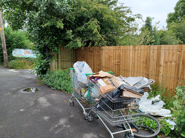 Abandoned shopping trolleys Abandoned shopping trolleys