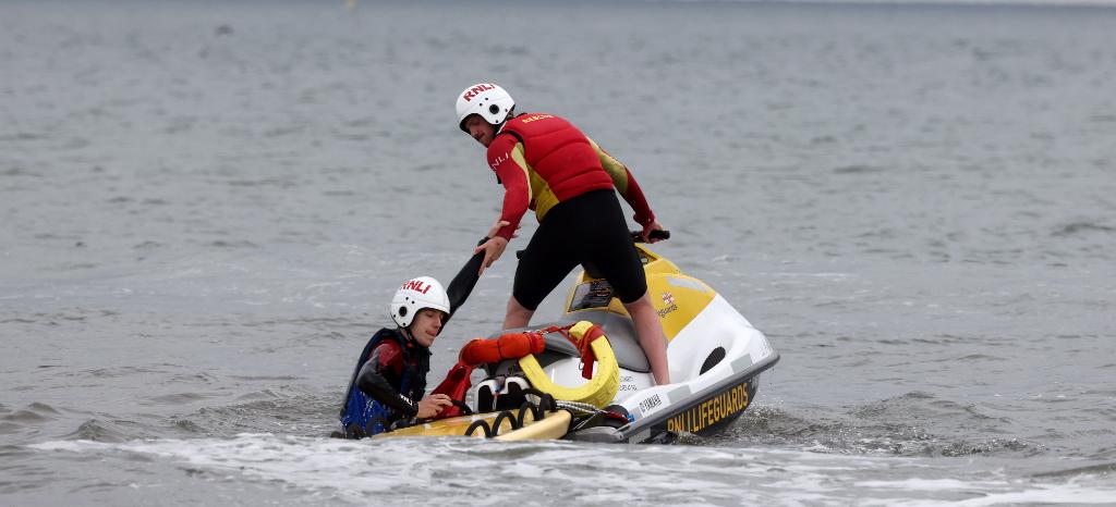 World Drowning Prevention Day World Drowning Prevention Day - The RNLI demonstrating a rescue at Roker on World Drowning Prevention Day