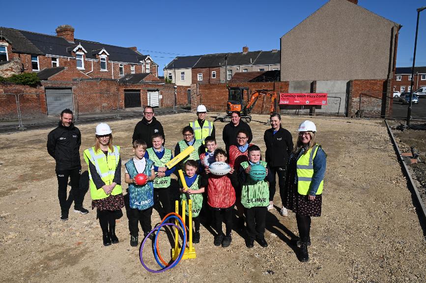 Southwick play zone - start of work