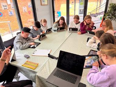 The Box 2025: young people working on digital devices