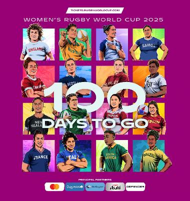 RWC - 100 days to go graphic