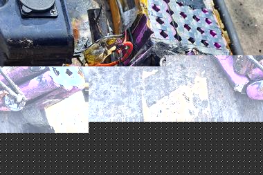 Large battery burnt out